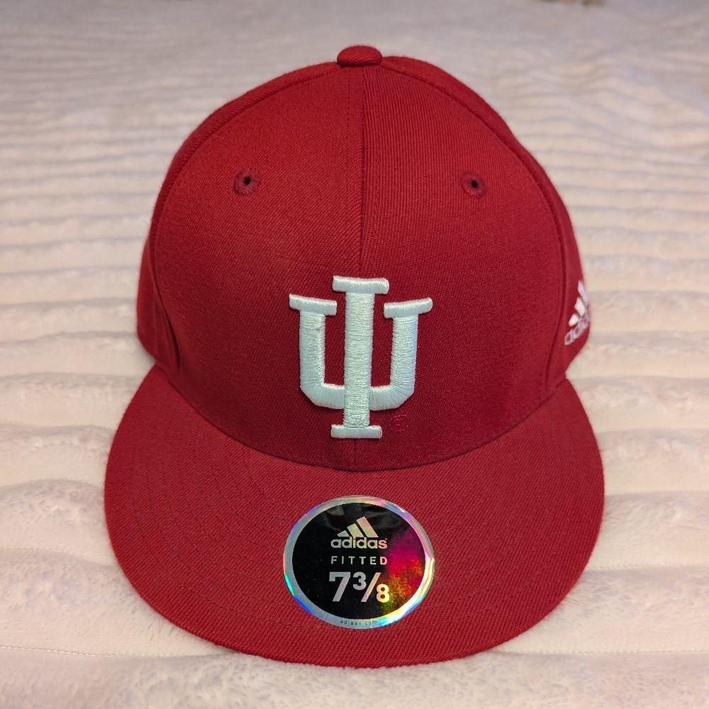 Adidas Red Fitted Cap with Logo